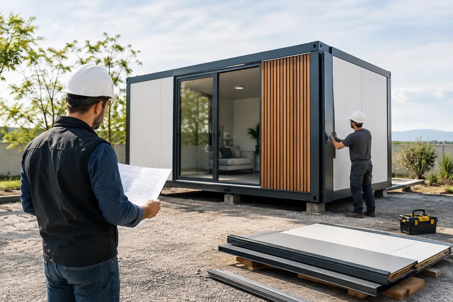 Ilustración conceptual para cómo preparar una instalación modular sin imprevistos