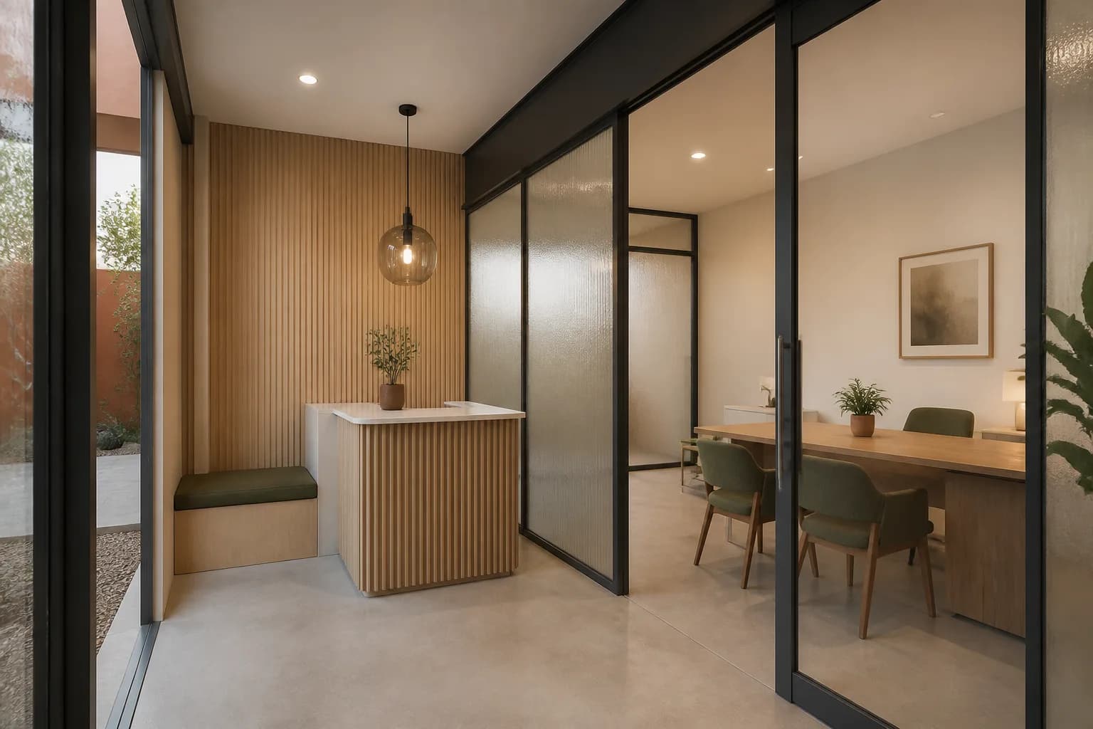 Propuesta interior ESSSA para consultorio modular