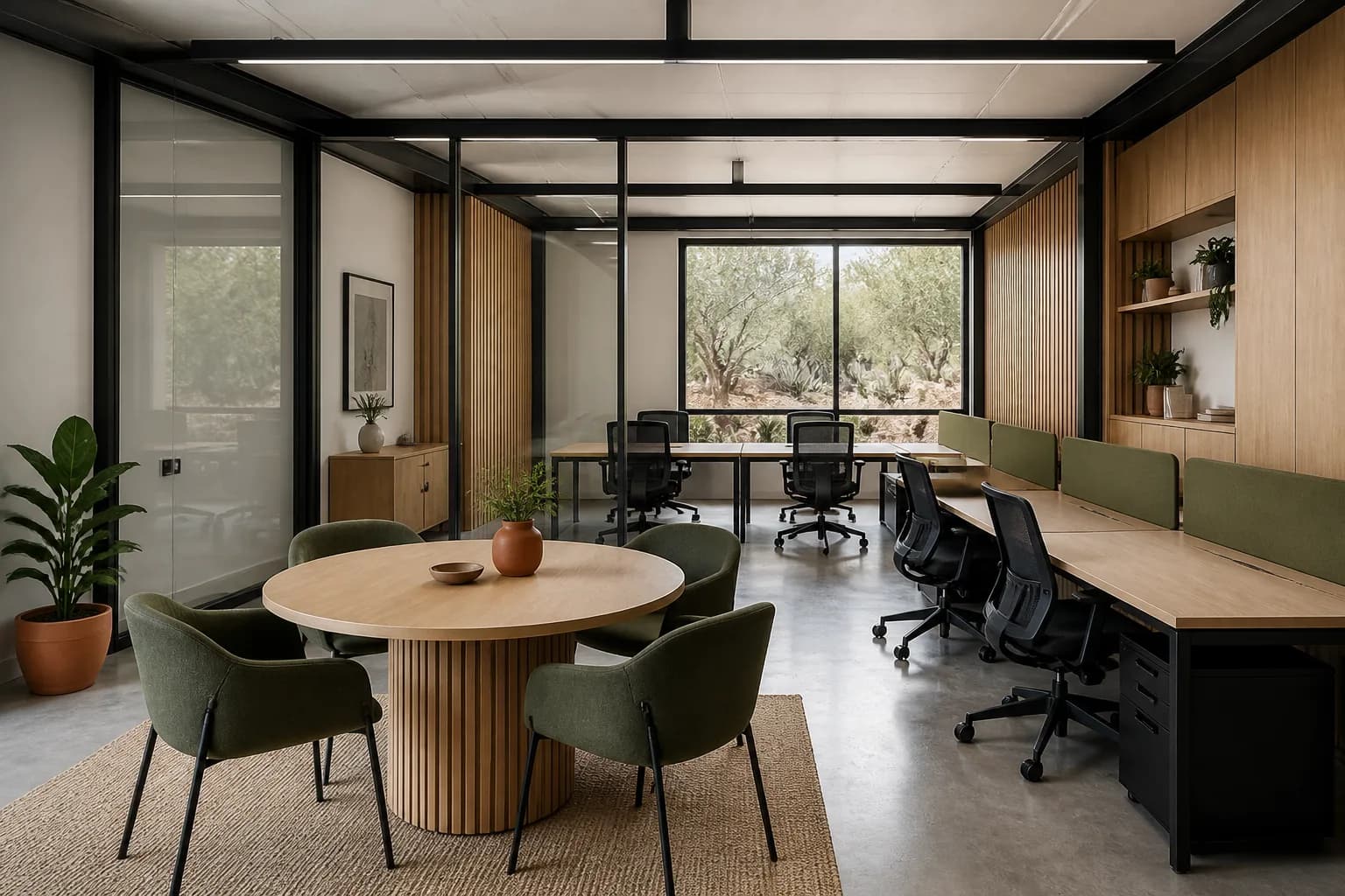 Propuesta interior ESSSA para oficina modular